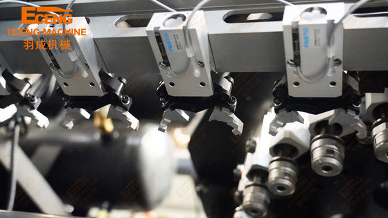 Bottiglia automatica piena 600ml dell'animale domestico della macchina 2L dello stampaggio mediante soffiatura di allungamento
